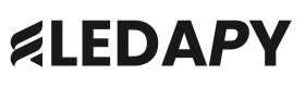 Logo of LEDAPY with a black and white color scheme.